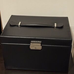 Black Leather Storage Box